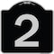 Signmission Sign with Number 2 Heavy-Gauge Aluminum Architectural Sign, 18" x 18", BS-1818-22897 A-DES-BS-1818-22897 - alternate 1